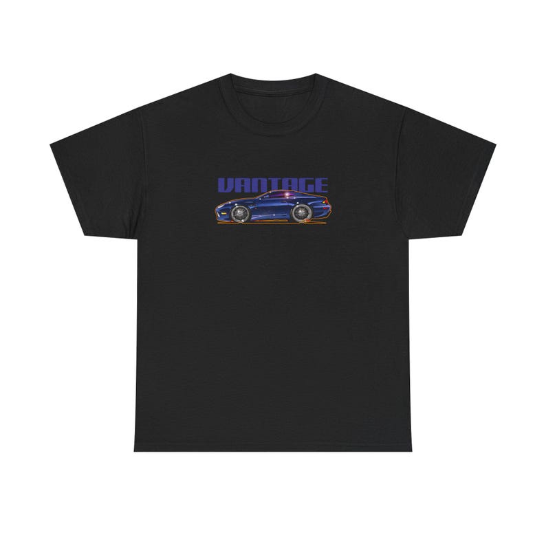 ASTON MARTIN VANTAGE 2001 Fireball Art Tee Shirt - Multiple Colors image 2