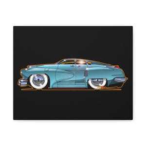 TUCKER TORPEDO 48 Collectible Fireball Art Canvas Print image 1