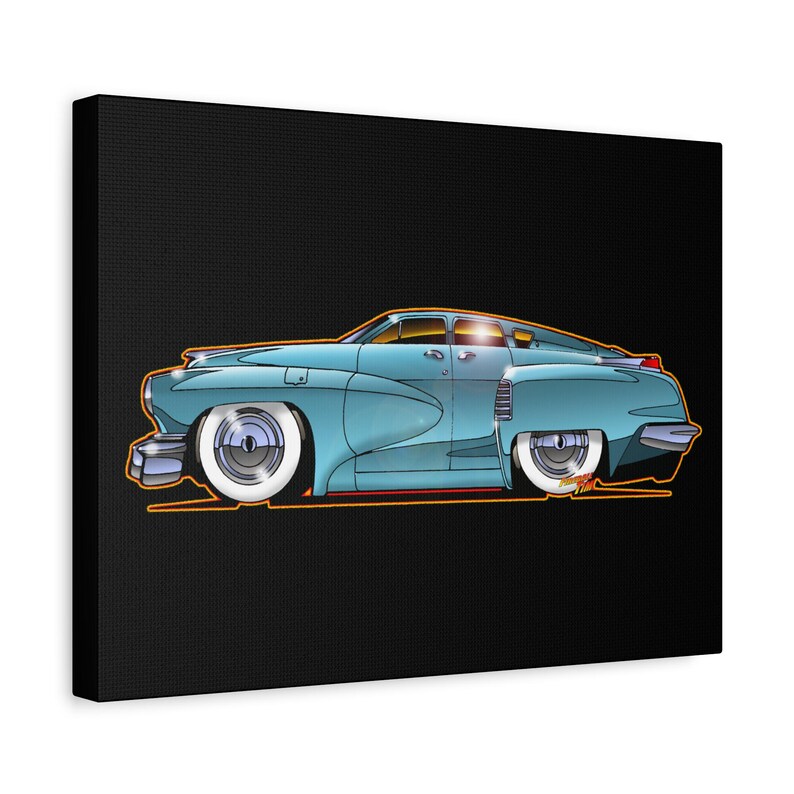 TUCKER TORPEDO 48 Collectible Fireball Art Canvas Print image 7