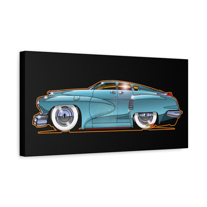TUCKER TORPEDO 48 Collectible Fireball Art Canvas Print image 17