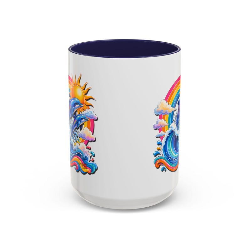 DOLPHIN SPLASH 1 Aquarium Series Fireball Art Coffee Mug - 2 Sizes image 8