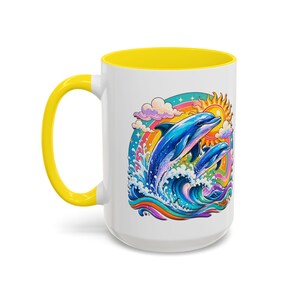 DOLPHIN SPLASH 2 Aquarium Series Fireball Art Coffee Mug - 2 Sizes image 12