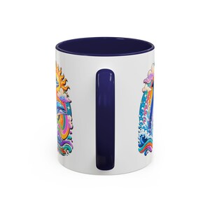 DOLPHIN SPLASH 2 Aquarium-serie Fireball Art-koffiemok - 2 maten afbeelding 5