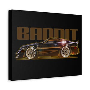 SMOKEY and the BANDIT Pontiac Trans Am Fireball Art Canvas Print - 11x14 image 2