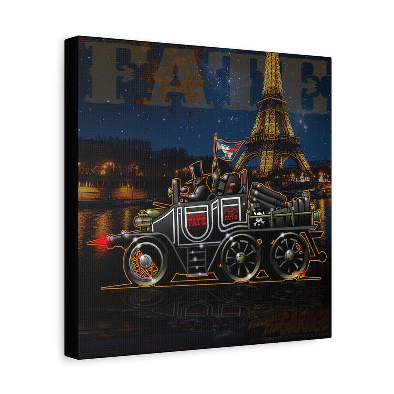 THE GREAT RACE Professor Fate Hannibal 8 Fireball Art Canvas Wall Print image 3