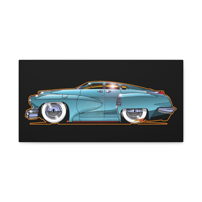 TUCKER TORPEDO 48 Collectible Fireball Art Canvas Print image 16