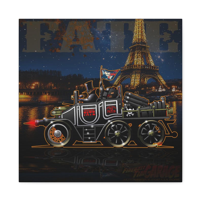 THE GREAT RACE Professor Fate Hannibal 8 Fireball Art Canvas Wall Print image 16