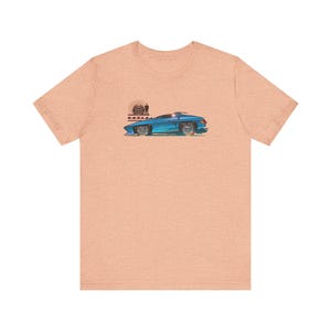 The MAN from U.N.C.L.E. Piranha TV Car Fireball Jersey Short Sleeve Tee Shirt - Multiple Colors image 6