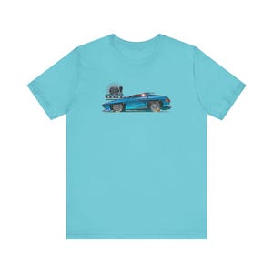 The MAN from U.N.C.L.E. Piranha TV Car Fireball Jersey Short Sleeve Tee Shirt - Multiple Colors image 8