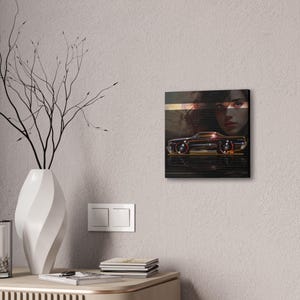 PONTIAC BONNEVILLE 1964 Fireball Art Canvas Print image 4