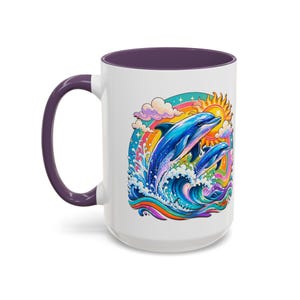 DOLPHIN SPLASH 2 Aquarium Series Fireball Art Coffee Mug - 2 Sizes image 11