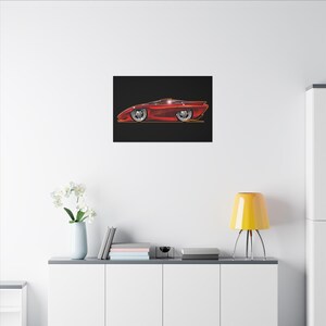PONTIAC BANSHEE Concept Car Collectible Fireball Art Canvas Print image 20
