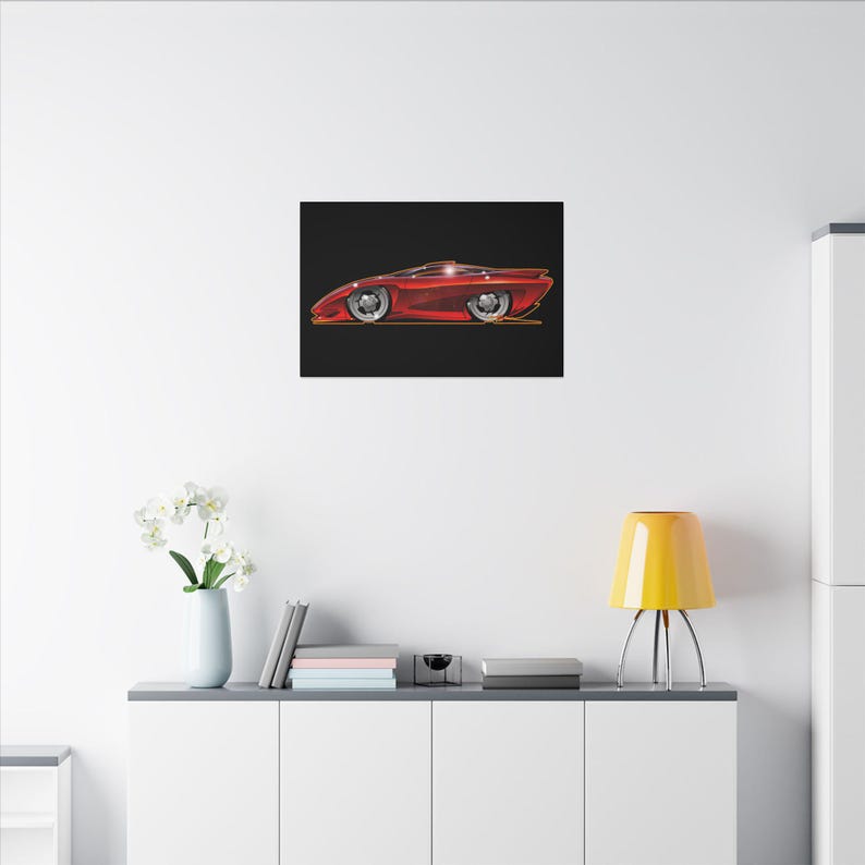 PONTIAC BANSHEE Concept Car Collectible Fireball Art Canvas Print image 20
