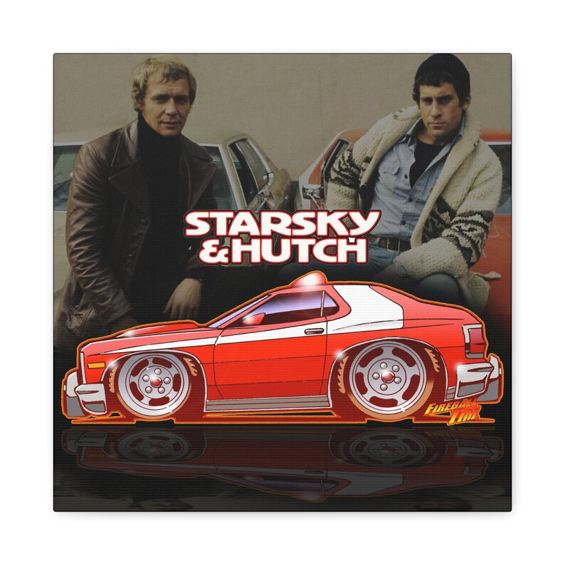 Impresión en lienzo de arte de pared de bola de fuego de STARSKY Y HUTCH imagen 6