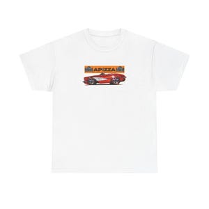 Camiseta con diseño de bola de fuego del Corvette 1958 APIZZA 1 - Varios colores imagen 1
