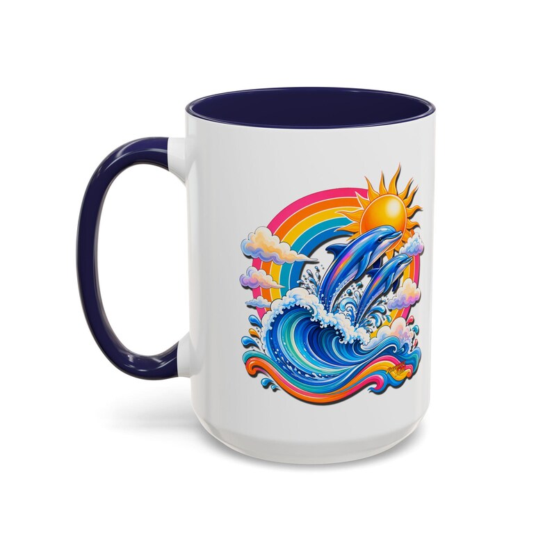 DOLPHIN SPLASH 1 Aquarium Series Fireball Art Coffee Mug - 2 Sizes image 10