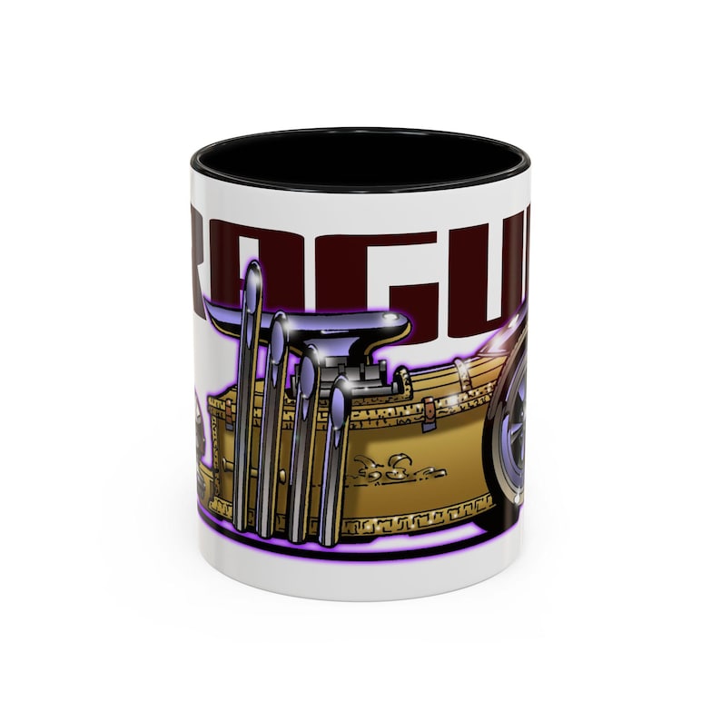 MUNSTERS DRAGULA TV Show Collectible Fireball Art Coffee Mug - 2 Sizes image 1