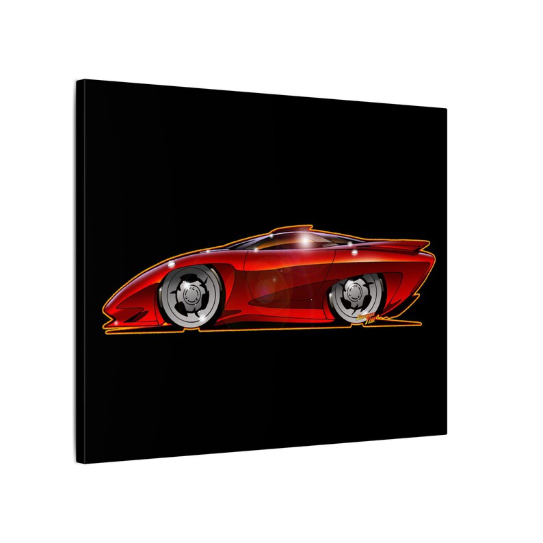 PONTIAC BANSHEE Concept Car Collectible Fireball Art Canvas Print image 10