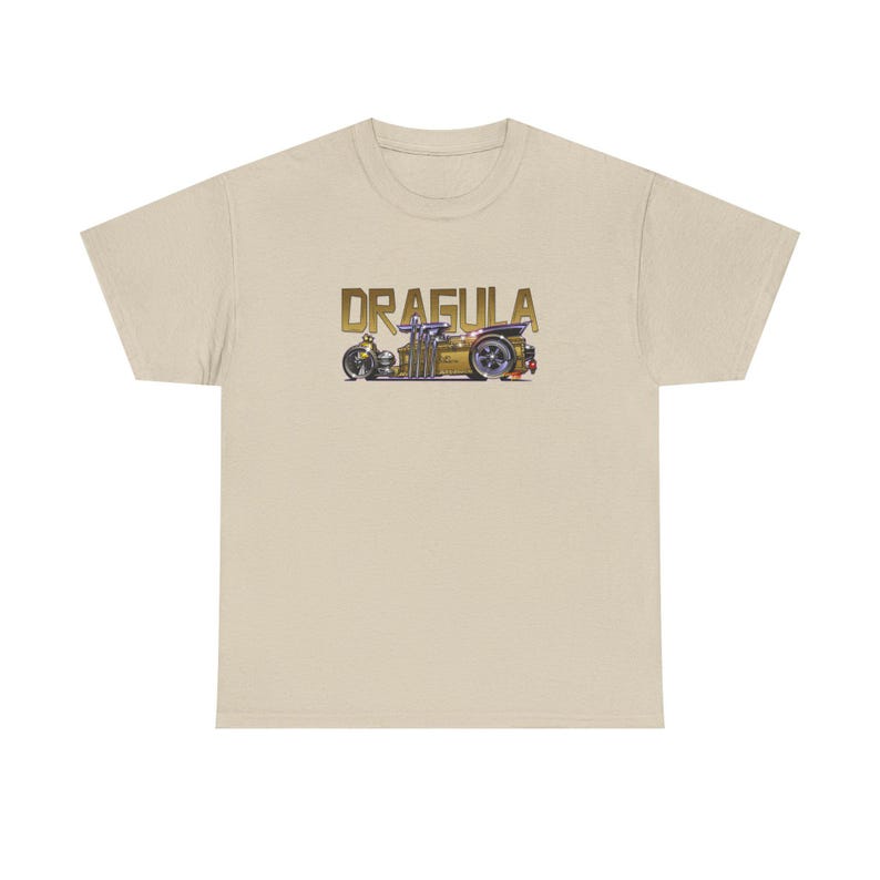 MUNSTERS DRAGULA TV Show Fireball Art Heavy Cotton Tee 13 Colors image 3