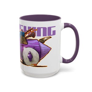 FLINTSTONES BARNEY RUBBLE Gone Fishing Fireball Collectible Coffee Mug - 2 Sizes image 8