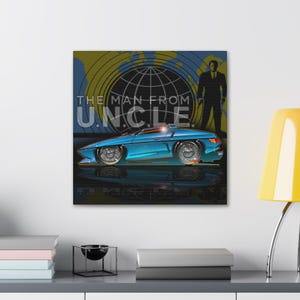 Der MANN von U.N.C.L.E. Piranha TV Auto Fireball Leinwand Kunstdruck Bild 11