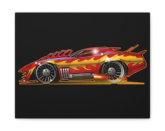 CORVETTE SUMMER Film Samochód Fireball Art Canvas Print