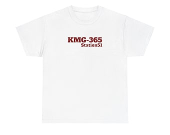 EMERGENCY TV Show Squad 51 KMG-365 Station51 Heavy Cotton Graphic Tee - 6 Colors