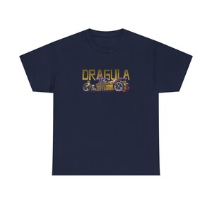 Camiseta de algodón grueso con diseño de bola de fuego de la serie de televisión MUNSTERS DRAGULA, 13 colores imagen 8