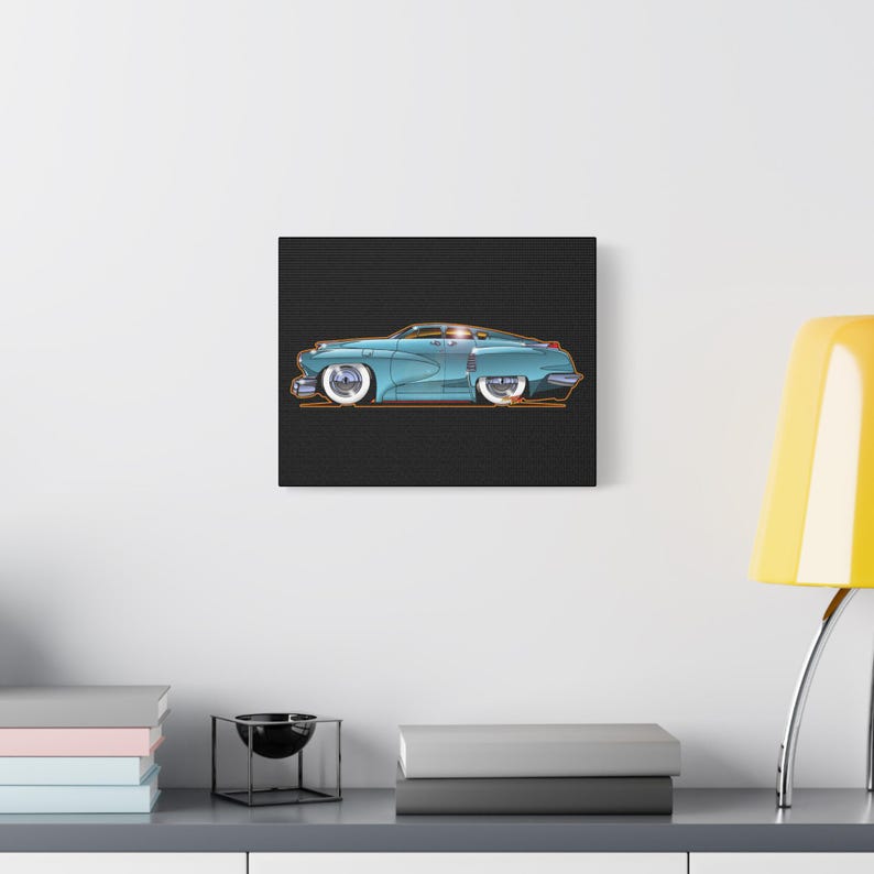 TUCKER TORPEDO 48 Collectible Fireball Art Canvas Print image 3