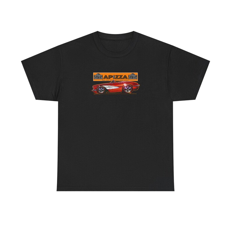 Camiseta con diseño de bola de fuego del Corvette 1958 APIZZA 1 - Varios colores imagen 2