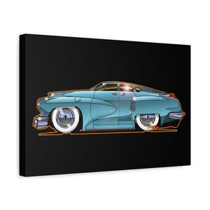 TUCKER TORPEDO 48 Collectible Fireball Art Canvas Print image 12