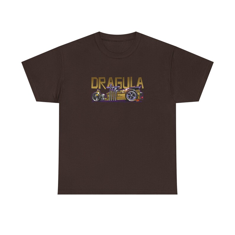 Camiseta de algodón grueso con diseño de bola de fuego de la serie de televisión MUNSTERS DRAGULA, 13 colores imagen 6