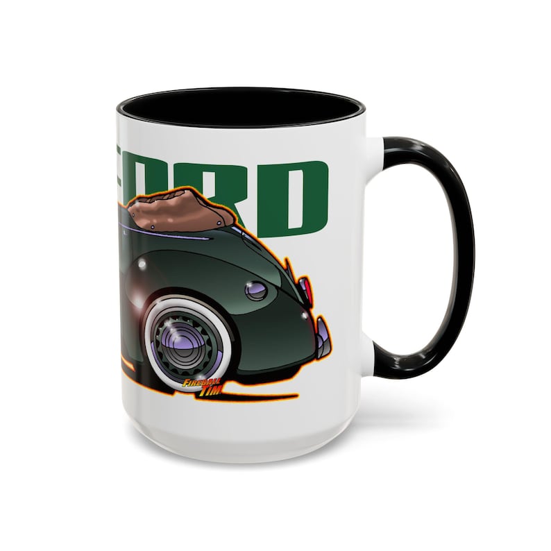 FORD DELUXE 1939 Cabrio Feuerball Kunst Kaffeetasse 2 Größen Bild 8