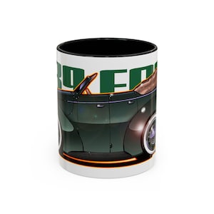 FORD DELUXE 1939 Cabrio Feuerball Kunst Kaffeetasse 2 Größen Bild 2