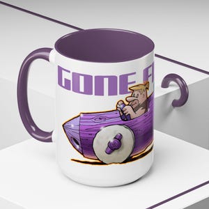 FLINTSTONES BARNEY RUBBLE Gone Fishing Fireball Collectible Coffee Mug - 2 Sizes image 12