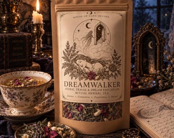 Dreamwalker Astral Travel Tea | Entering Others’ Dreams Ritual Tea | Dream Visitation, Dreamwalking & Mugwort Herbal Tea