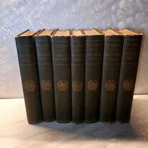 Henry Fielding Novels Vol 1-7 Aldine Set Samson OA Ullmann Provenance Antique