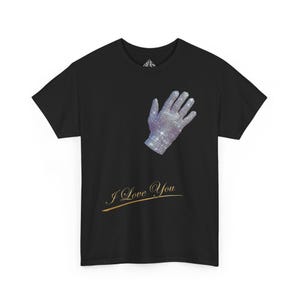 Michael Jackson I Love You Shiny Glove Tee | Valentine's Day Pop Icon