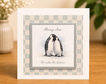 Encouragement Card Set – Animal Support Cards – Penguin Bear Elephant Cards – Thinking of You Cards – Friendship Card Set – Inspirational Ca