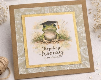 Graduation Congratulations Card Frog