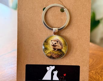 Cute Woodland Animal Keychain | Handmade Style Nature Accessory | Animal Lover Gift | Small Personalised Gift Idea UK