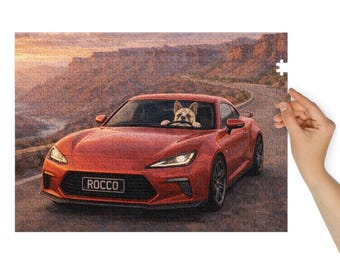 Rompecabezas de mascota personalizado con foto - Rompecabezas de mascota personalizado - Regalo para amantes de los perros - Arte mural con rompecabezas de foto enmarcable