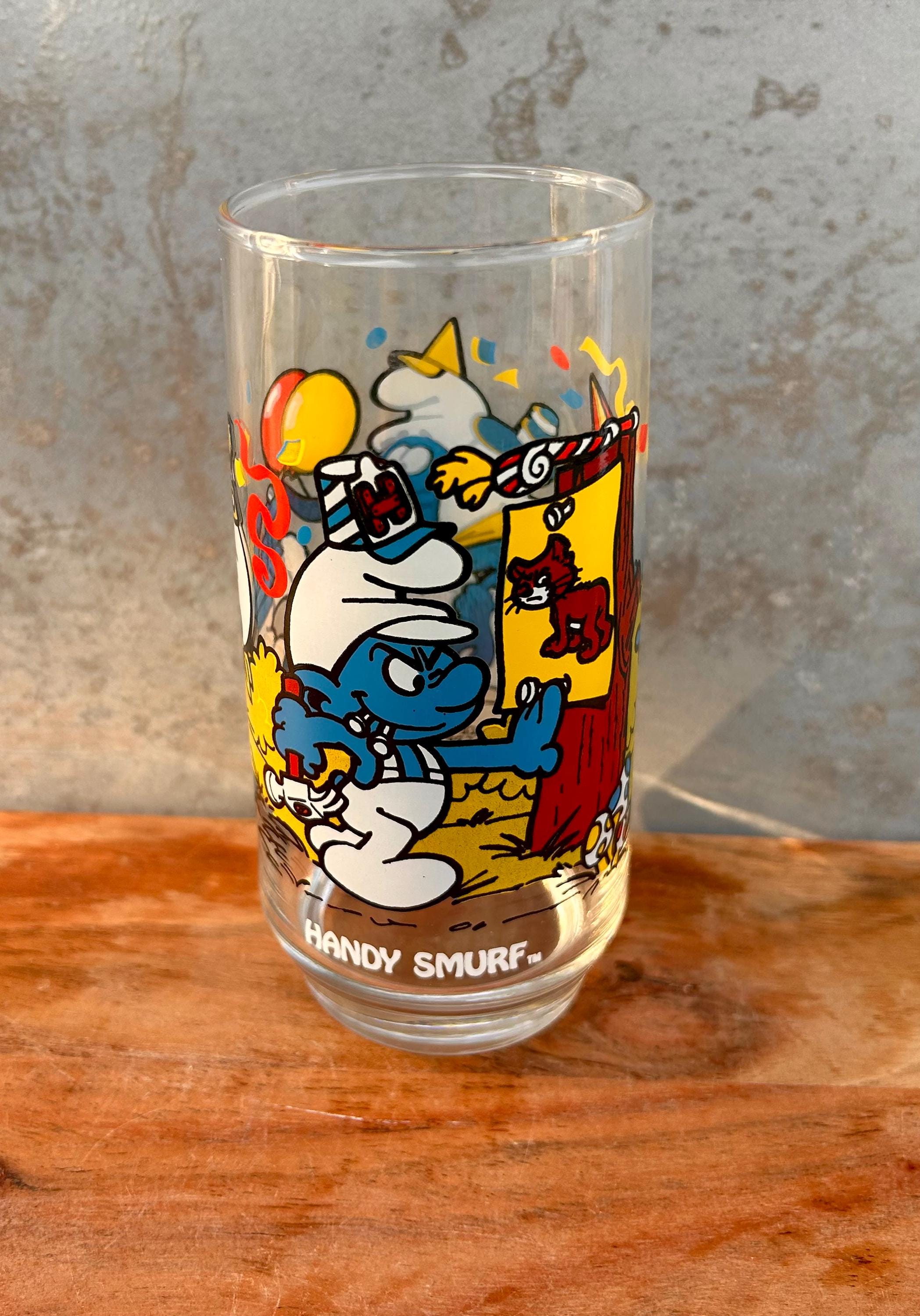 1983 Smurf Glass - Etsy