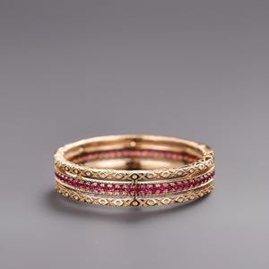 925 Sterling Silver Royal Ruby Gemstone Women Handmade Band Ring