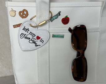 Left my <3 in New York Embroidered Bag Tag