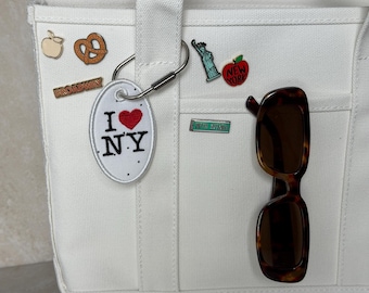 I <3 NY Embroidered Bag Tag