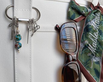 The “silver stitch” Bag Charm