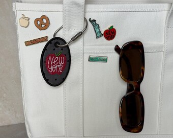 The Big Apple Embroidered Bag Tag