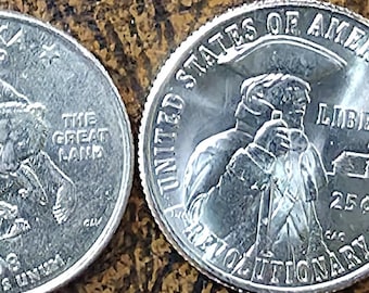4-Piece U.S. Quarter Die Chip Error Pack – Revolutionary War, Juliette Low, Delaware, Alaska (2008-2026)