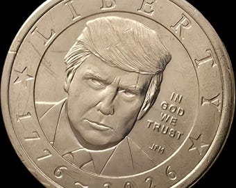 Trump Dollar Error Coin 1776-2026  - MASSIVE Shattered Die Terminal State Clash